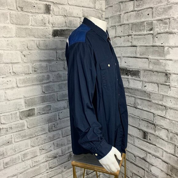 Vintage 90s Y2K Nautica Embroidered Sailing Club Casual Button Down Shirt - Picture 4 of 13